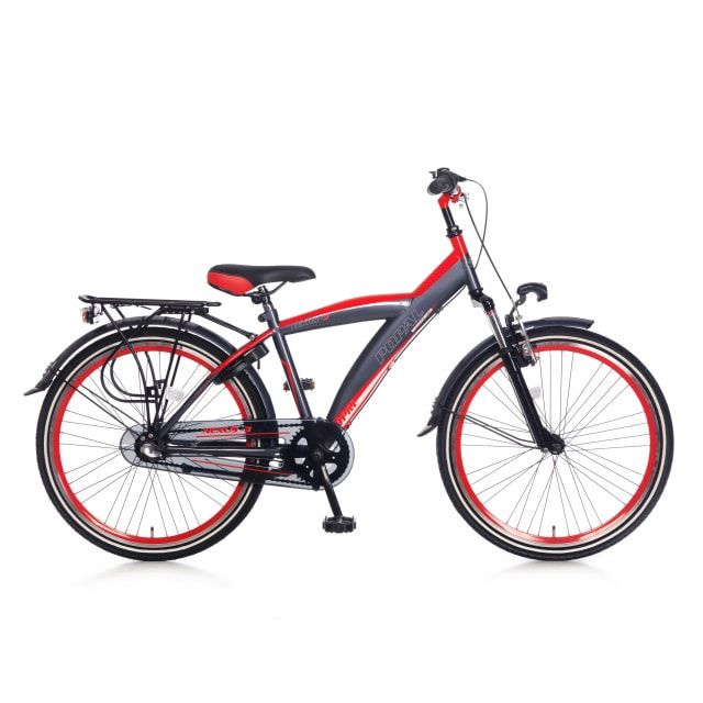 Popal Kicks 24 inch 3 Versnellingen Rood